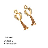 1 Pair Vintage Style Geometric Plating Alloy 18K Gold Plated Drop Earrings main image 2
