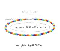 Pastoral Color Block Plastic Resin Beaded Women's Necklace main image 2