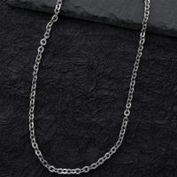 Hip-Hop Vintage Style Simple Style Solid Color Titanium Steel Unisex Necklace main image 3