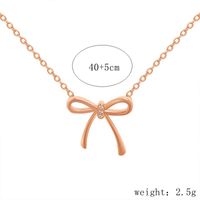 Sterling Silver Elegant Bow Knot Pendant Necklace main image 2