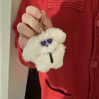 Cute Rabbit Plush Women's Bag Pendant Keychain sku image 14