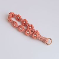 1 Piece Original Design Flower Cotton String Knitting Bag Pendant Keychain sku image 8