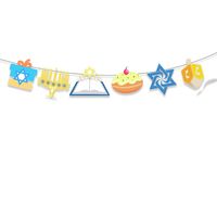 Letter Candle Paper Party Hanging Flag main image 3