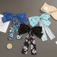 Sweet Flower Bow Knot Cloth Hair Clip 1 Piece main image 1