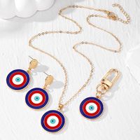Casual Vintage Style Simple Style Color Block Alloy Women's Jewelry Set main image 4