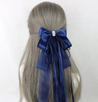 Sweet Simple Style Bow Knot Lace Lace Inlay Pearl Hair Clip 1 Piece sku image 7