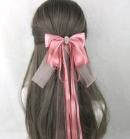 Sweet Simple Style Bow Knot Lace Lace Inlay Pearl Hair Clip 1 Piece sku image 8