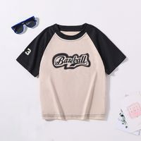Casual Cartoon Letter Polyester T-shirts & Shirts main image 1
