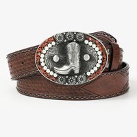 Vintage Style Punk Boots Pu Leather Unisex Leather Belts main image 9