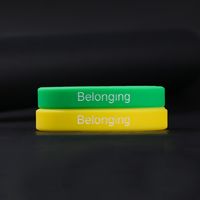 Simple Style Letter Silica Gel Wholesale Wristband main image 2