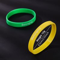 Simple Style Letter Silica Gel Wholesale Wristband main image 4