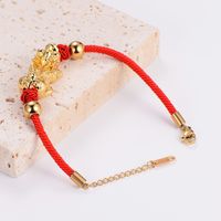304 Stainless Steel Polyester Simple Style Classic Style Braid Brave Troops Bracelets main image 4