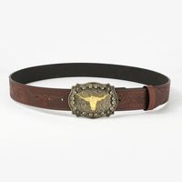 Vintage Style Cowboy Style Animal Pu Leather Unisex Leather Belts main image 6