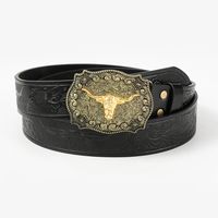 Vintage Style Cowboy Style Animal Pu Leather Unisex Leather Belts sku image 1