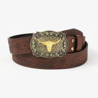 Vintage Style Cowboy Style Animal Pu Leather Unisex Leather Belts sku image 3