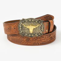 Estilo Vintage Estilo Vaquero Animal Cuero Sintético Unisexo Cinturones De Cuero sku image 2