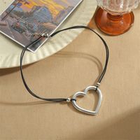 Exaggerated Heart Shape CCB Alloy Rope Plating Women's Pendant Necklace main image 3