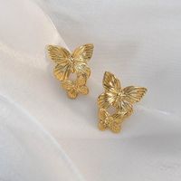 1 Pair Elegant Glam Butterfly Alloy Ear Studs main image 10