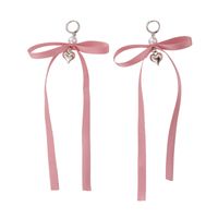 1 Pair Simple Style Shiny Bow Knot Alloy Drop Earrings main image 8