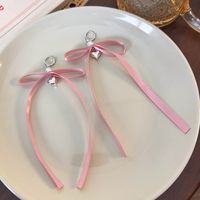 1 Pair Simple Style Shiny Bow Knot Alloy Drop Earrings sku image 2