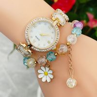 Simple Style Classic Style Color Block Jewelry Buckle Quartz Women's Watches sku image 4