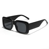 Streetwear Solid Color Leopard Ac Square Full Frame Men's Sunglasses sku image 6