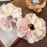 Women's Elegant Romantic Pastoral Flower Cloth Lace Hair Tie main image 6