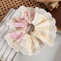 Women's Elegant Romantic Pastoral Flower Cloth Lace Hair Tie main image 8