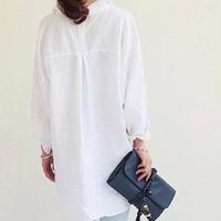Women's Blouse Long Sleeve Blouses Casual Solid Color main image 4