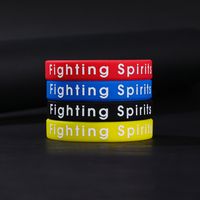 Simple Style Letter Silica Gel Wholesale Wristband main image 5