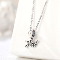 1 Piece 12.6*10.4mm Hole 4~4.9mm Sterling Silver Rhodium Plated Letter Polished Pendant main image 3