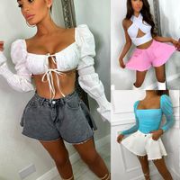 Women's Daily Streetwear Solid Color Shorts Washed Flared Pants Jeans main image 1