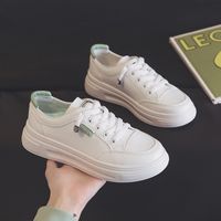 Women's Casual Solid Color Round Toe Skate Shoes sku image 2