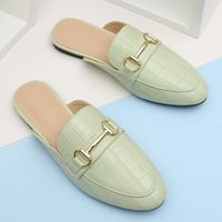 Women's Vintage Style Solid Color Point Toe Slingbacks main image 6