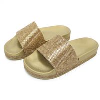 Women's Casual Vacation Solid Color Rhinestone Open Toe Slides Slippers main image 2