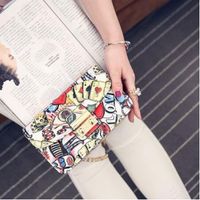 Women's Small Pu Leather Poker Streetwear Square Magnetic Buckle Crossbody Bag main image 3