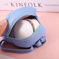 Unisex Solid Color Pu Leather Zipper Coin Purses main image 4