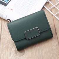 Women's Solid Color Pu Leather Buckle Wallets sku image 8