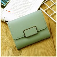 Women's Solid Color Pu Leather Buckle Wallets sku image 5