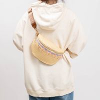 Women's Ethnic Style Solid Color Straw Waist Bags main image 3