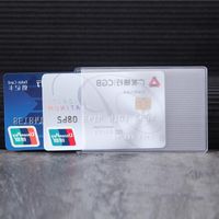 Unisex Solid Color PVC Open Card Holders sku image 3