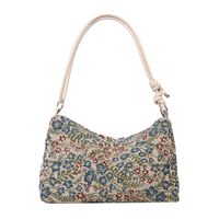 Femmes Petit Nylon Fleur Style Ethnique Fermeture Éclair Sac Sous Les Bras main image 4