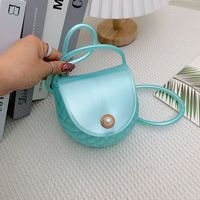 Women's Mini PVC Solid Color Basic Magnetic Buckle Shoulder Bag sku image 9