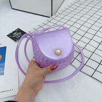 Women's Mini PVC Solid Color Basic Magnetic Buckle Shoulder Bag sku image 6