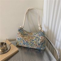 Femmes Petit Nylon Fleur Style Ethnique Fermeture Éclair Sac Sous Les Bras main image 1