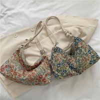 Women's Small Nylon Flower Ethnic Style Zipper Underarm Bag main image 2