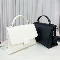 Women's Medium Pu Leather Solid Color Classic Style Square Zipper Handbag main image 2