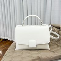 Women's Medium Pu Leather Solid Color Classic Style Square Zipper Handbag main image 3
