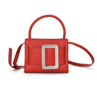 Women's Medium Pu Leather Solid Color Classic Style Zipper Handbag sku image 1