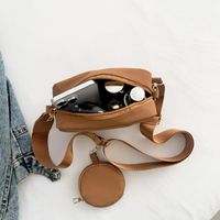 Women's Small Pu Leather Solid Color Streetwear Zipper Shoulder Bag main image 9
